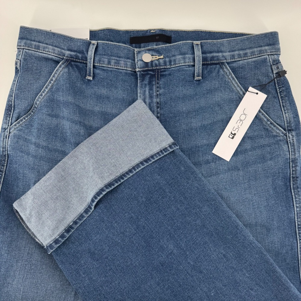 Joes Jeans The Trixie Trouser Wide Cuff First Bite Blue Denim Jeans Mens 34